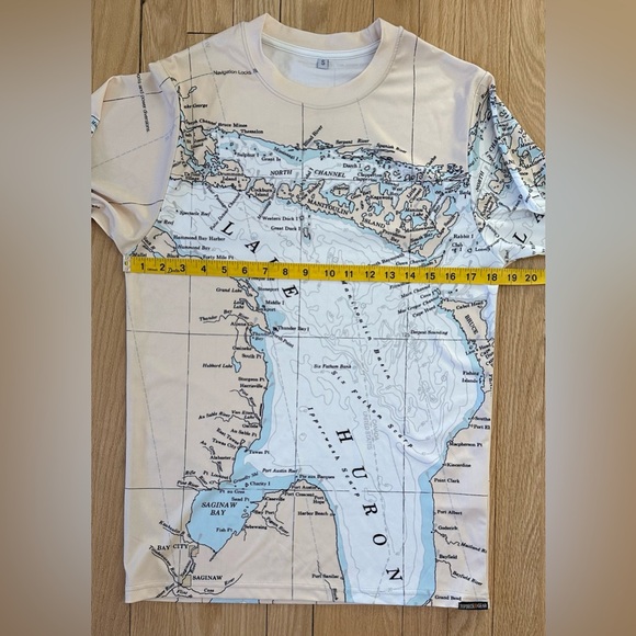 Lake Huron Performance Long Sleeve T-Shirt, Top Deck Gear, NWOT, Men’s Sz Small - Picture 4 of 7